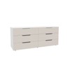 Cômoda Madri 6 Gavetas Creme/Branco - Politorno
