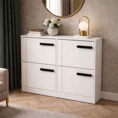 Sapateira Lisboa 4 Portas Branco - Politorno