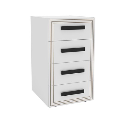 Gaveteiro Valência 4 Gavetas Branco - Politorno