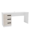 Mesa para Escritório Lisboa 3 Gavetas Creme/Branco -  Politorno