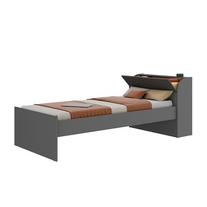 Cama Infantil ávilla 1 Porta Grafite - Pnr Móveis