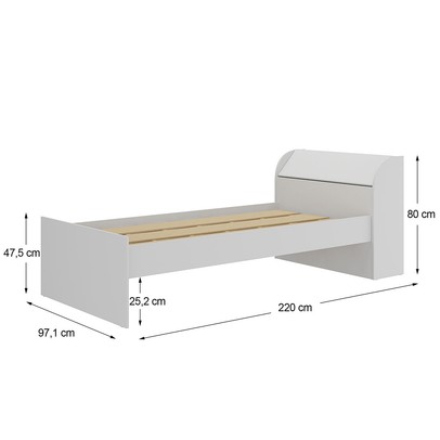 Cama Infantil ávilla 1 Porta Branco - Pnr Móveis