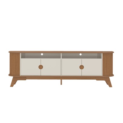 Rack para TV Até 86 Polegadas Vivaldi 4 Portas Cinamomo/Off White - Artely Moveis