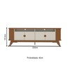 Rack para TV Até 86 Polegadas Vivaldi 4 Portas Cinamomo/Off White - Artely Moveis