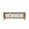 Rack para TV Até 86 Polegadas Vivaldi 4 Portas Cinamomo/Off White - Artely Moveis