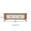 Rack para TV Até 86 Polegadas Vivaldi 4 Portas Cinamomo/Off White - Artely Moveis