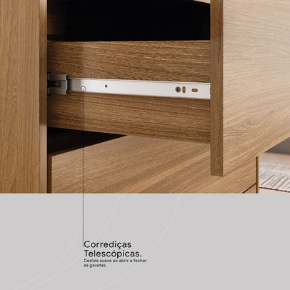 Cômoda Alia 4 Gavetas Amêndola Touch - Demóbile