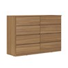 Cômoda Sintra 8 Gavetas Amêndola Touch - Demóbile