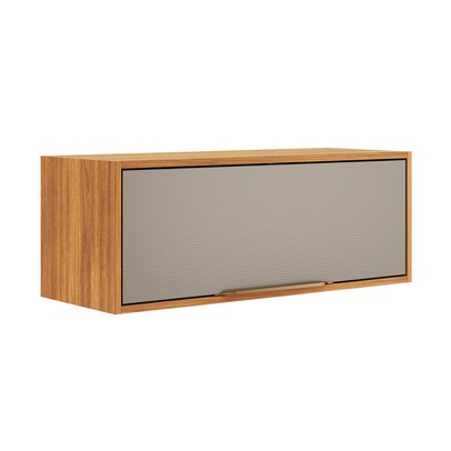 Armário Aéreo Cozinha 80cm Plena 1 Porta Cinamon/Nude - Demóbile