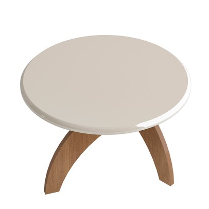 Mesa de Centro Jade Cinamomo/Off White - Artely