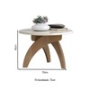 Mesa de Centro Jade Cinamomo/Off White - Artely