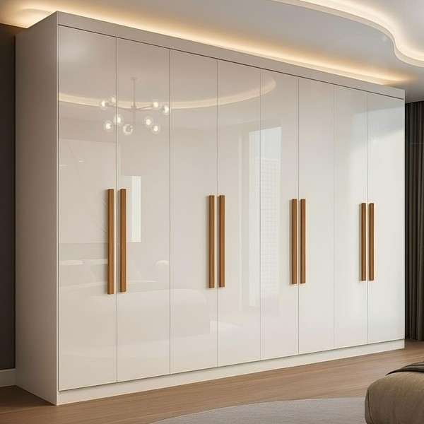 Guarda-Roupa Casal Odisseia Plus 8 Portas 4 Gavetas Branco - Maxel
