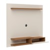 Painel para TV Até 50 Polegadas 1 Porta Monza Off White/Cinamomo C/ Suporte para TV - Artely
