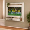 Painel para TV Até 50 Polegadas 1 Porta Monza Off White/Cinamomo C/ Suporte para TV - Artely