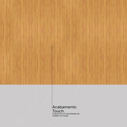 Paneleiro Plena 4 Portas 1 Gaveta com Vidro Cinamon/Nude - Demóbile