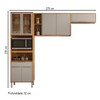 Cozinha Completa Plena 7 Portas 1 Gaveta Cinamon/Nude - Demóbile