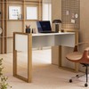 Mesa para Escritório Office Freijó/Off White - Qmovi