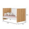 Berço Mini Cama Doce Sonho Freijó/Branco  - Qmovi