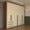 Guarda-Roupa Casal Nobile Plus 6 Portas 6 Gavetas Cinamomo/Off White - Panorama Móveis