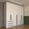 Guarda-Roupa Casal Nobile Plus 6 Portas 6 Gavetas Branco - Panorama Móveis