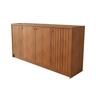 Balcão Buffet Lusso 4 Portas 3 Prateleiras Cinamomo - Panorama Móveis