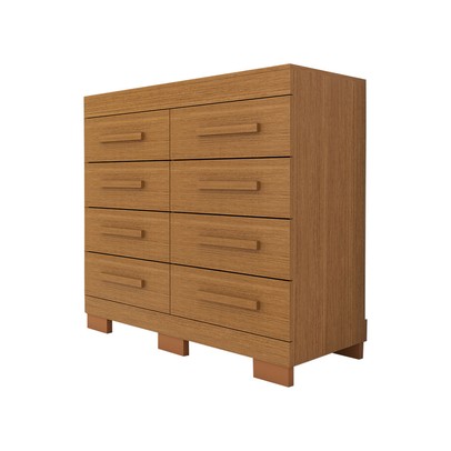 Cômoda Milano 8 Gavetas 100% Mdf Cinamomo - Panorama Móveis