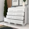Cômoda Milano 8 Gavetas 100% Mdf Branco - Panorama Móveis