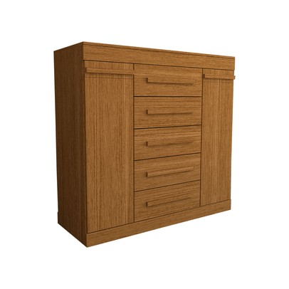Cômoda Divino 2 Portas 5 Gavetas 100% Mdf Cinamomo - Panorama Móveis