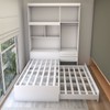 Guarda-Roupa Solteiro com Cama Milênio 4 Portas 2 Gavetas 100% Mdf Flex Branco - Panorama Móveis
