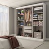 Guarda-Roupa Casal Splendore 6 Portas 2 Gavetas com Espelho 100% Mdf Branco - Panorama Móveis