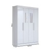 Guarda-Roupa Solteiro Splendore 4 Portas 2 Gavetas com Espelho 100% Mdf Branco - Panorama Móveis