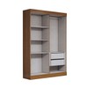 Guarda-Roupa Solteiro Splendore 4 Portas 2 Gavetas 100% Mdf Cinamomo - Panorama Móveis