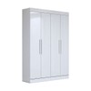 Guarda-Roupa Solteiro Splendore 4 Portas 2 Gavetas 100% Mdf Branco - Panorama Móveis
