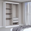 Guarda-Roupa Solteiro Splendore 4 Portas 2 Gavetas 100% Mdf Branco - Panorama Móveis