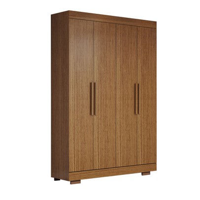 Guarda-Roupa Solteiro Splendore 4 Portas 2 Gavetas 100% Mdf com Pé Cinamomo - Panorama Móveis
