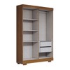 Guarda-Roupa Solteiro Splendore 4 Portas 2 Gavetas 100% Mdf com Pé Cinamomo - Panorama Móveis