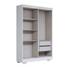 Guarda-Roupa Solteiro Splendore 4 Portas 2 Gavetas 100% Mdf com Pé Branco - Panorama Móveis