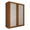 Guarda-Roupa Real 2 Portas 2 Gavetas 100% Mdf Flex Cinamomo/Off White - Panorama Móveis