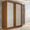 Guarda-Roupa Real 2 Portas 2 Gavetas 100% Mdf Flex Cinamomo/Off White - Panorama Móveis