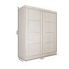 Guarda-Roupa Real 2 Portas 2 Gavetas 100% Mdf Branco - Panorama Móveis