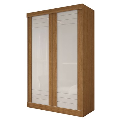 Guarda-Roupa Solteiro Legado 2 Portas 2 Gavetas 100% Mdf Flex Cinamomo/Off White - Panorama Móveis