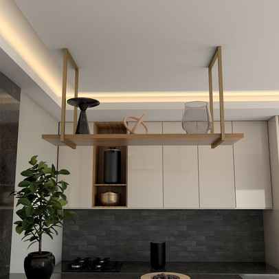 Prateleira Decorativa 125 Cm Gourmet Cinamomo - Panorama Móveis