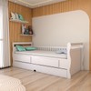 Cama Infantil Bicama Tesouro 2 Gavetas 100% Mdf Branco - Panorama Móveis