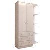 Guarda-Roupa de Bebê Sueño 2 Portas 3 Gavetas 5 Prateleiras 100% Mdf Branco - Panorama Móveis