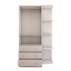 Guarda-Roupa de Bebê Sueño 2 Portas 3 Gavetas 5 Prateleiras 100% Mdf Branco - Panorama Móveis