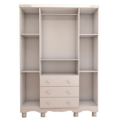 Guarda-Roupa de Bebê Sueño 4 Portas 3 Gavetas 100% Mdf Branco Brilho - Panorama Móveis