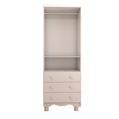 Guarda-Roupa de Bebê Sueño 2 Portas 3 Gavetas 100% Mdf Branco Brilho - Panorama Móveis