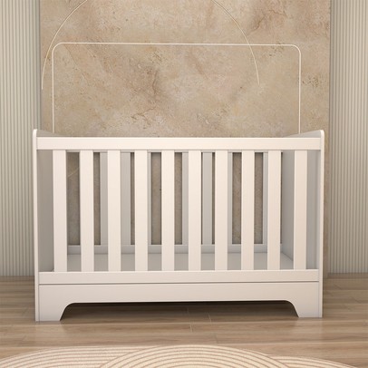 Berço Americano 3 em 1 Sueño 100% Mdf Branco Brilho - Panorama Móveis