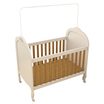 Berço Americano 3 em 1 Sueño 100% Mdf Branco Brilho/Amêndoa - Panorama Móveis