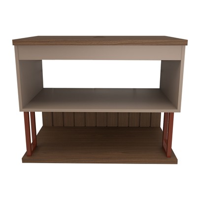 Armário de Banheiro Grandeza 60cm 1 Porta 100% Mdf Cappuccino/Freijó - Panorama Móveis